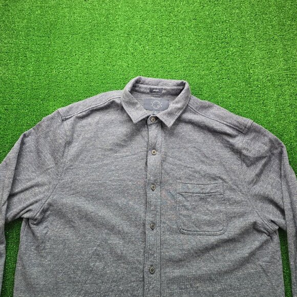 Even Tide Shirt Mens XL Gray Long Sleeve‎ Button Up Regular Fit Outdoors Casual - Picture 2 of 8